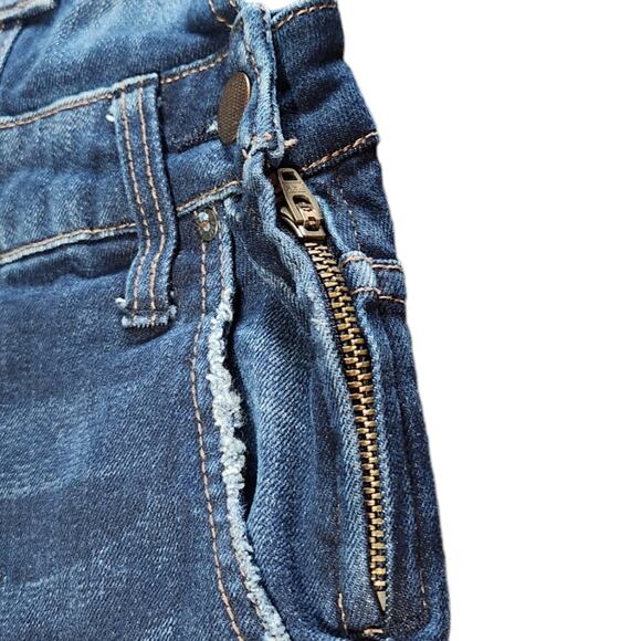 Free People denim overalls blue washed womens size 24 - Picture 6 of 11